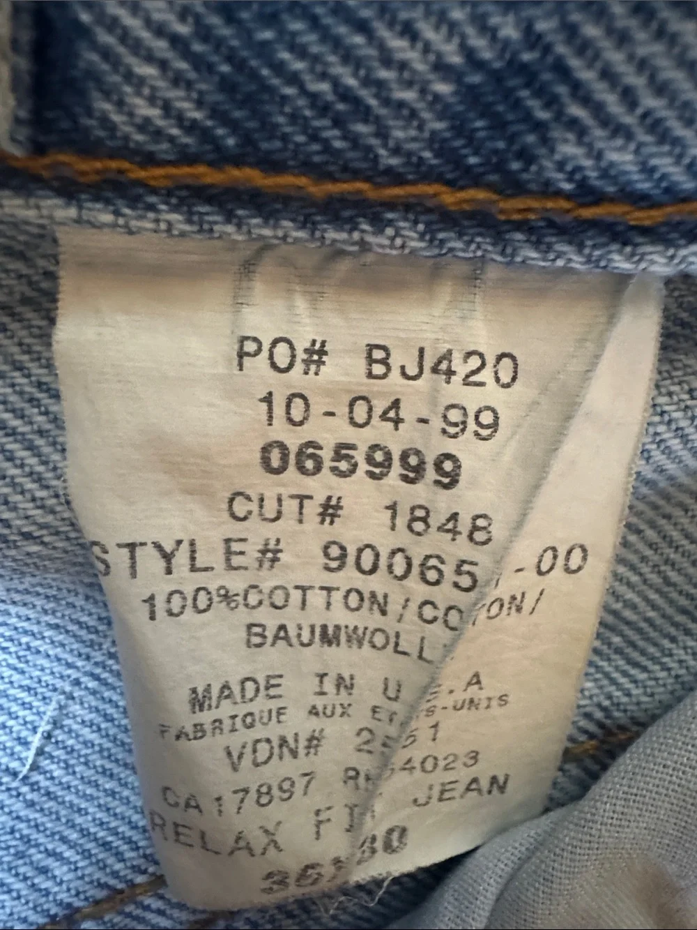 GAP Vtg 90s baggy relaxed light wash hip hop skater jeans 36x30